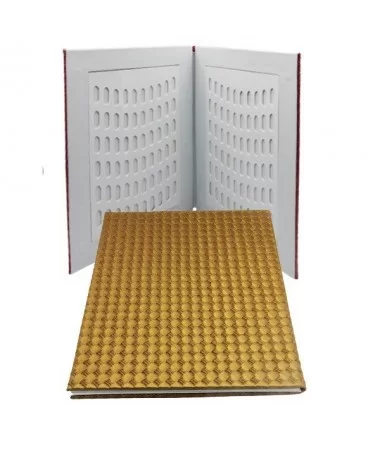 آلبوم کالیته ناخن حصیری طلایی 120 عددی