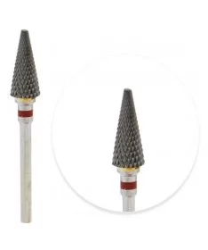 سر سوهان الماسه مخروطی متوسط نوک تیز F نوار قرمز