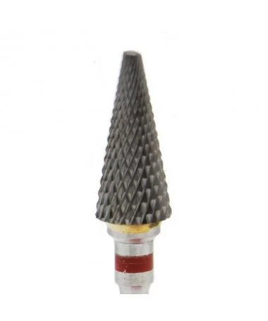 سر سوهان الماسه مخروطی متوسط نوک تیز F نوار قرمز