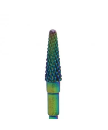 سر سوهان الماسه مخروطی کوچک M روکش کروم