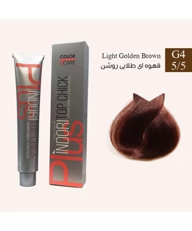 رنگ موی قهوه ای طلایی روشن ایندوری کد G4 5/5