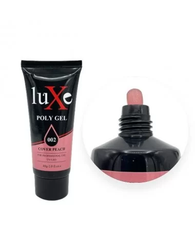 پلی ژل کاشت ناخن لوکسی LUXE 60ml کاور پیچ - کد 02