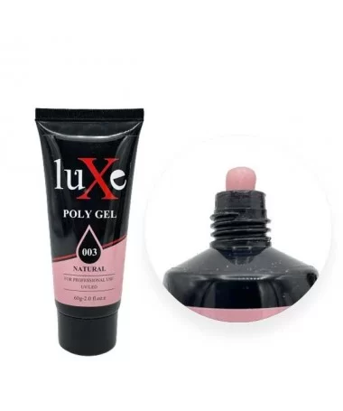 پلی ژل کاشت ناخن لوکسی LUXE 60ml نچرال پینک - کد 03