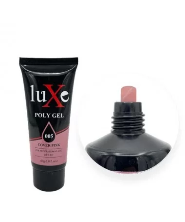 پلی ژل کاشت ناخن لوکسی LUXE 60ml کاور پینک - کد 05