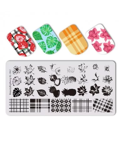 شابلون فلزی طراحی ناخن XL-062