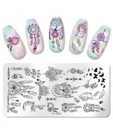 شابلون فلزی طراحی ناخن PY-J032