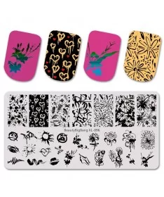 شابلون فلزی طراحی ناخن XL-096