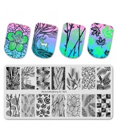 شابلون فلزی طراحی ناخن XL-021