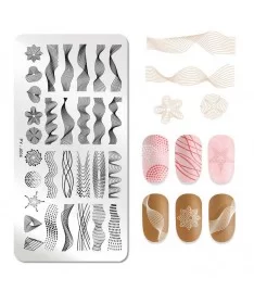 شابلون فلزی طراحی ناخن PY-J004