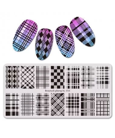 شابلون فلزی طراحی ناخن کد:06