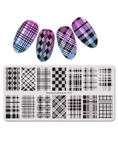 شابلون فلزی طراحی ناخن کد:06