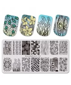 شابلون فلزی طراحی ناخن XL-038