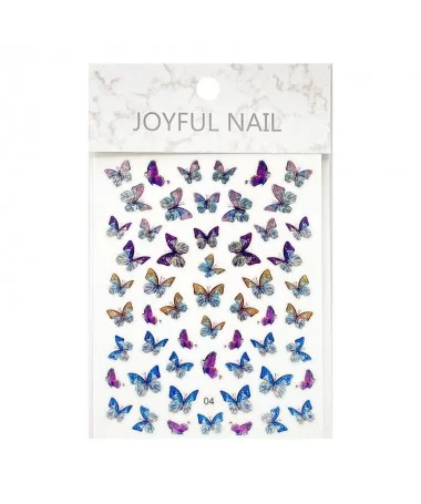برچسب 3D ناخن پروانه JOYFUL 04
