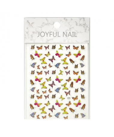 برچسب 3D ناخن پروانه JOYFUL 05