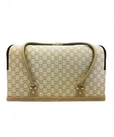 کیف طرح گوچی Gucci - نخودی بزرگ
