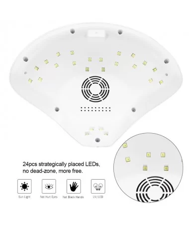 دستگاه UV-LED دو دست 60 وات ناخن سان SUN 669
