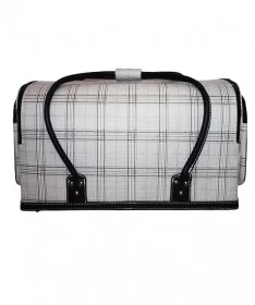 کیف لوازم کاشت ناخن طرح پیچازی سفید بزرگ