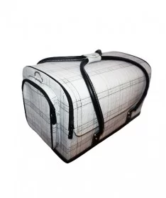 کیف لوازم کاشت ناخن طرح پیچازی سفید بزرگ