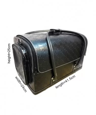 کیف لوازم کاشت ناخن طرح گوچی مشکی بزرگ