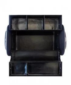 کیف لوازم کاشت ناخن طرح پیچازی سفید بزرگ