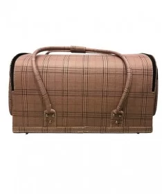 کیف لوازم کاشت ناخن طرح پیچازی صورتی بزرگ