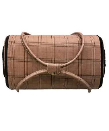 کیف لوازم کاشت ناخن طرح پیچازی صورتی بزرگ