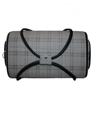 کیف لوازم کاشت ناخن طرح پیچازی طوسی بزرگ