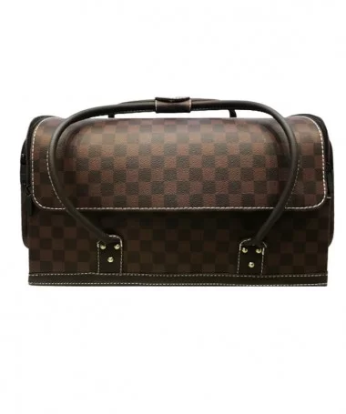 کیف لوازم کاشت ناخن لویی ویتون LOUIS VUITTON قهوه ای بزرگ