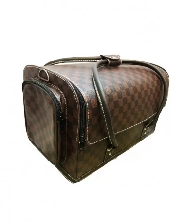 کیف لوازم کاشت ناخن لویی ویتون LOUIS VUITTON قهوه ای بزرگ
