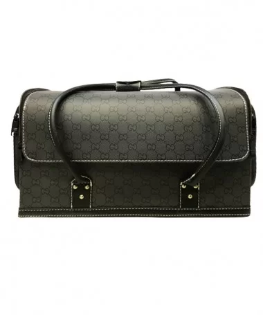 کیف لوازم کاشت ناخن طرح گوچی طوسی بزرگ