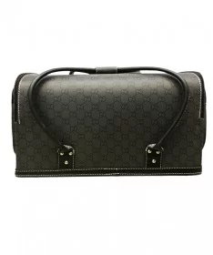 کیف لوازم کاشت ناخن طرح گوچی طوسی بزرگ