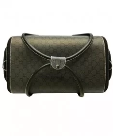 کیف لوازم کاشت ناخن طرح گوچی طوسی بزرگ