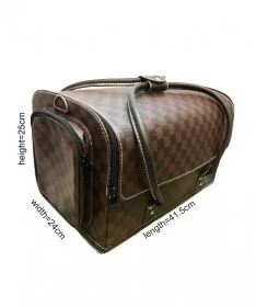 کیف لوازم کاشت ناخن لویی ویتون LOUIS VUITTON قهوه ای بزرگ
