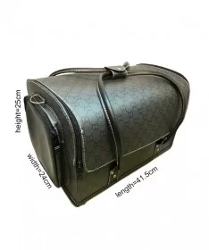 کیف لوازم کاشت ناخن طرح گوچی طوسی بزرگ