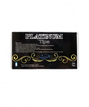 تیپ ناخن پلاتینیوم PLATINUM شیری 250 عددی