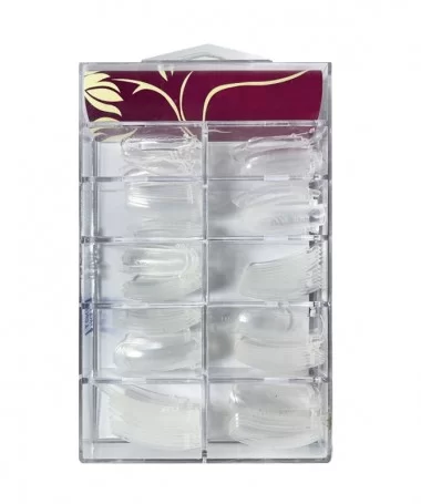 قالب کاشت ناخن ام ایکس MX شیشه ای 100 عددی