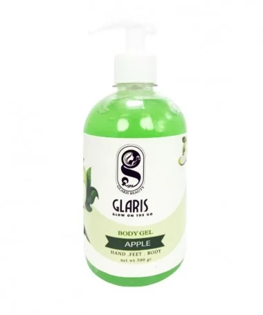 ژل آبرسان گلاریس GLARIS رایحه سیب سبز