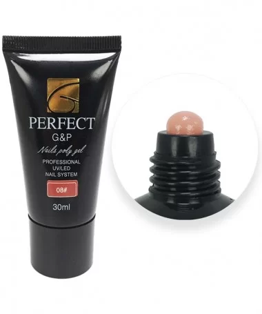 پلی ژل کاشت ناخن پرفکت جی اند پی PERFECT G&P کد 08