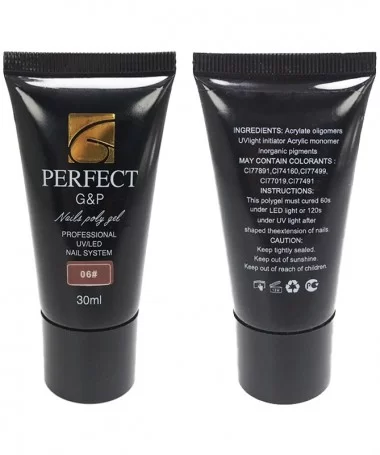 پلی ژل کاشت ناخن پرفکت جی اند پی PERFECT G&P کد 06