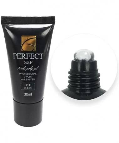 پلی ژل کاشت ناخن پرفکت جی اند پی PERFECT G&P کلیر