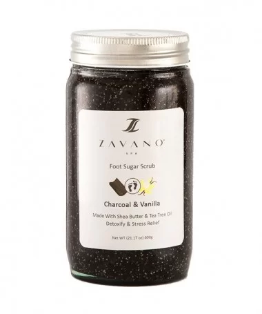 شوگر اسکراب پا زاوانو ZAVANO 600g رایحه ذغال و وانیل