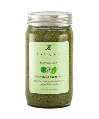 شوگر اسکراب پا زاوانو ZAVANO 600g رایحه اکالیپتوس و نعنا