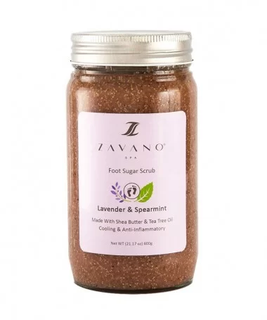 شوگر اسکراب پا زاوانو ZAVANO 600g رایحه اسطوخودوس و نعنا