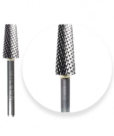 سر سوهان الماسه مخروطی سرتخت M روکش کروم ویلسون WILSON