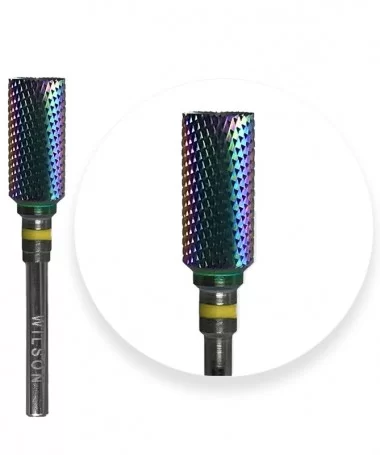 سر سوهان الماسه استوانه ای سرتخت روکش کروم ویلسون WILSON نوار زرد