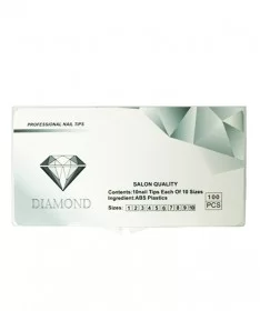 تیپ ناخن دیاموند DIAMOND شیری 100 عددی