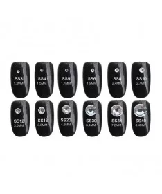 نگین ناخن سوارفسکی 1140 عددی سایزبندی مشکی