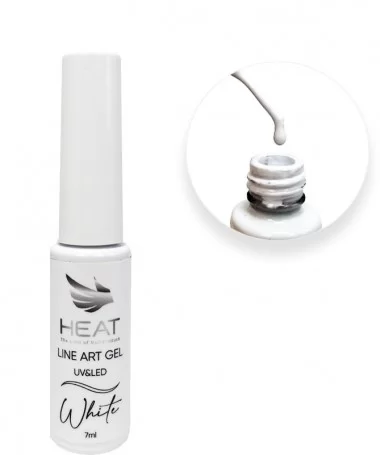 ژل طراحی لاینر ناخن هیت سفید HEAT