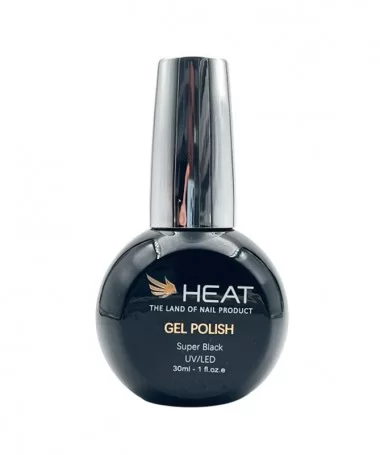 لاک ژل مشکی 30 میل هیت HEAT