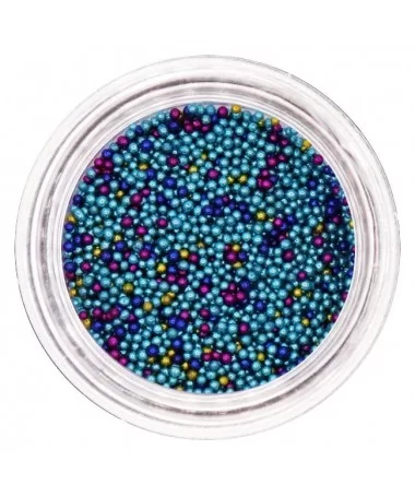 دیزاین خاویار رنگی مخلوط ناخن 12 عددی